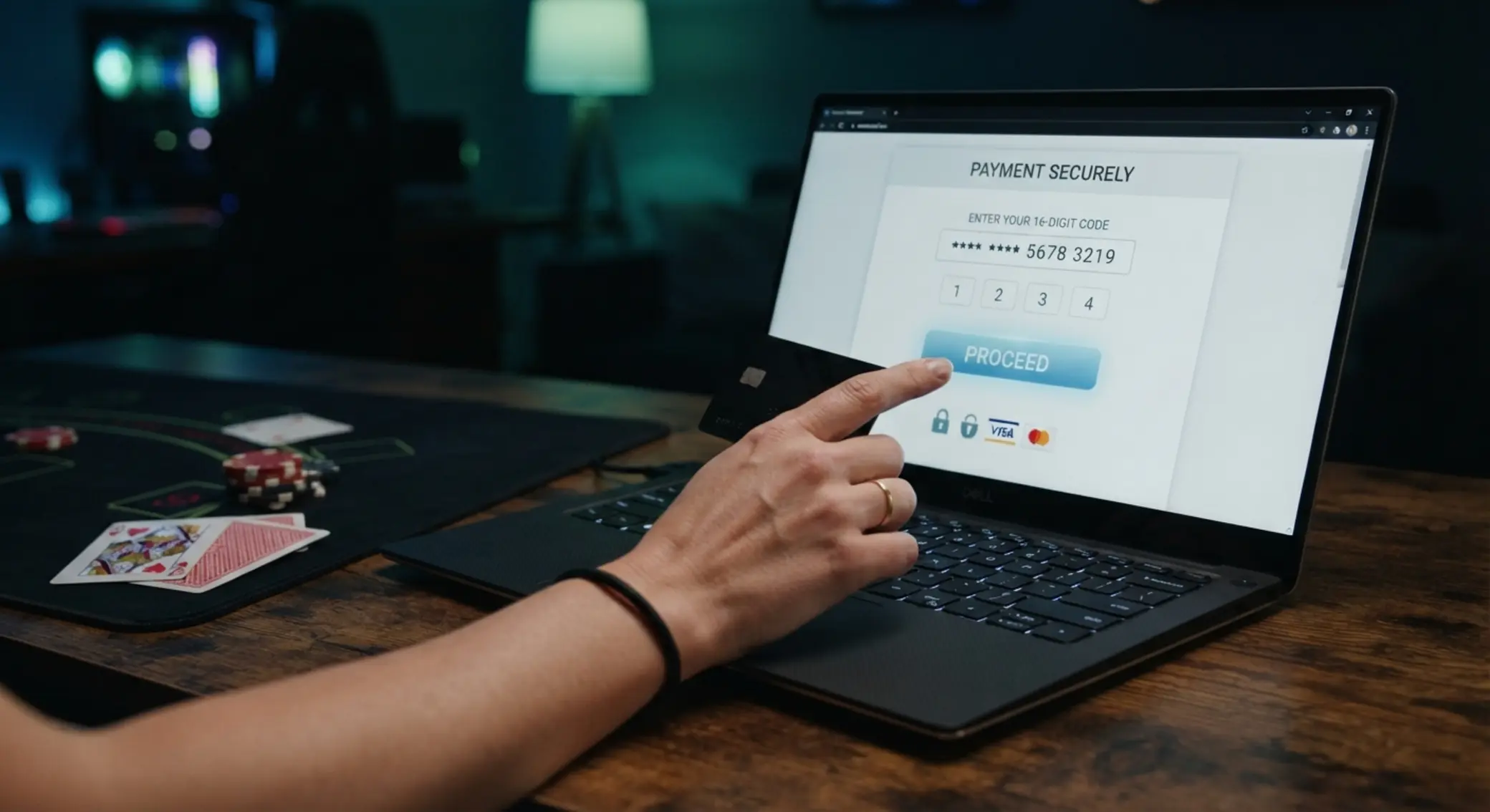 Proces wpłaty Paysafecard do gry online Wpisywanie kodu Paysafecard przy wpłacie do blackjacka online