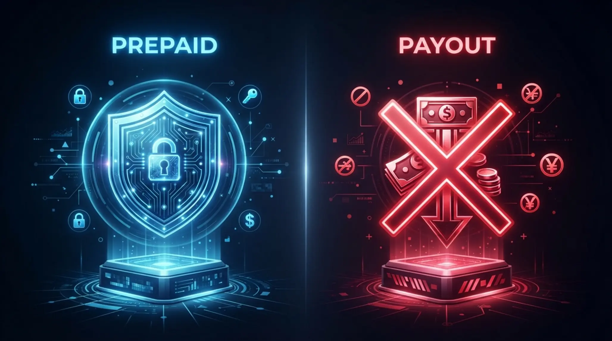 Zalety i wady płatności prepaid przy bonusach Grafika plusów i minusów korzystania z płatności prepaid