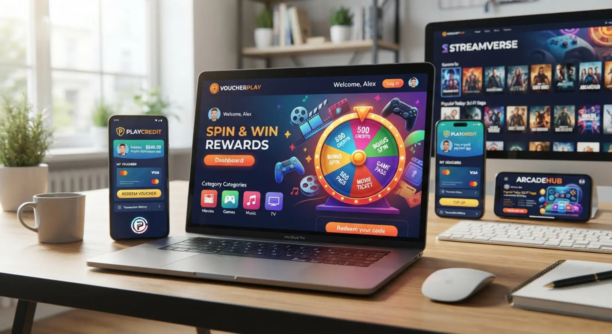Nowe platformy online z metodą wpłaty prepaid na laptopie i smartfonie